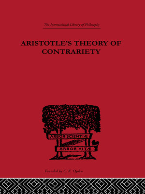 cover image of Aristotle's Theory of Contrariety